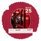 Red Suede Mat Board for 16x20 Frames - Oval Opening for 14x17 Photos